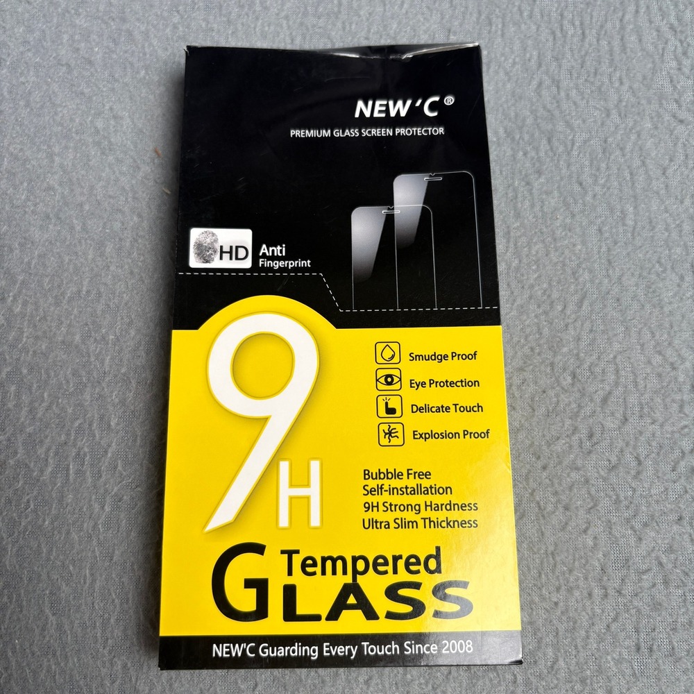 NEW'C iPhone 15 Pro Privacy Screen Protector 3 Pack with 3 Camera Lens Protector